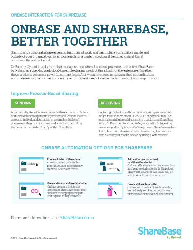 OnBase And ShareBase Better Together Kyocera Software Document Management Thumb, Kittinger Business Machines, Copystar, Kyocera, Epson, Kobra, Orlando, Central, Florida